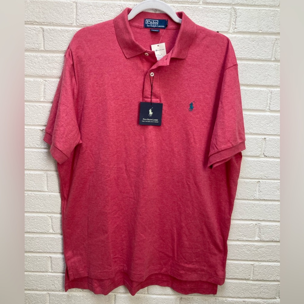 NWT Men’s large Polo Ralph Lauren Soft Cotton Interlock Polo